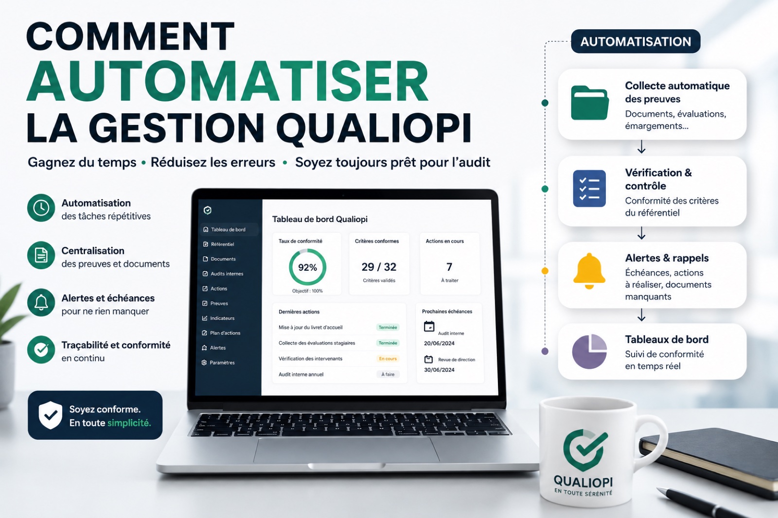 Automatiser la gestion Qualiopi dans un organisme de formation