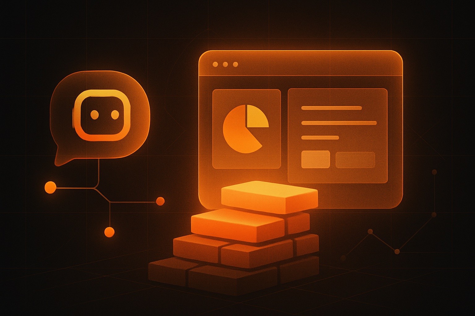 Illustration éditoriale : une application générée par IA, entre prototype et produit durable